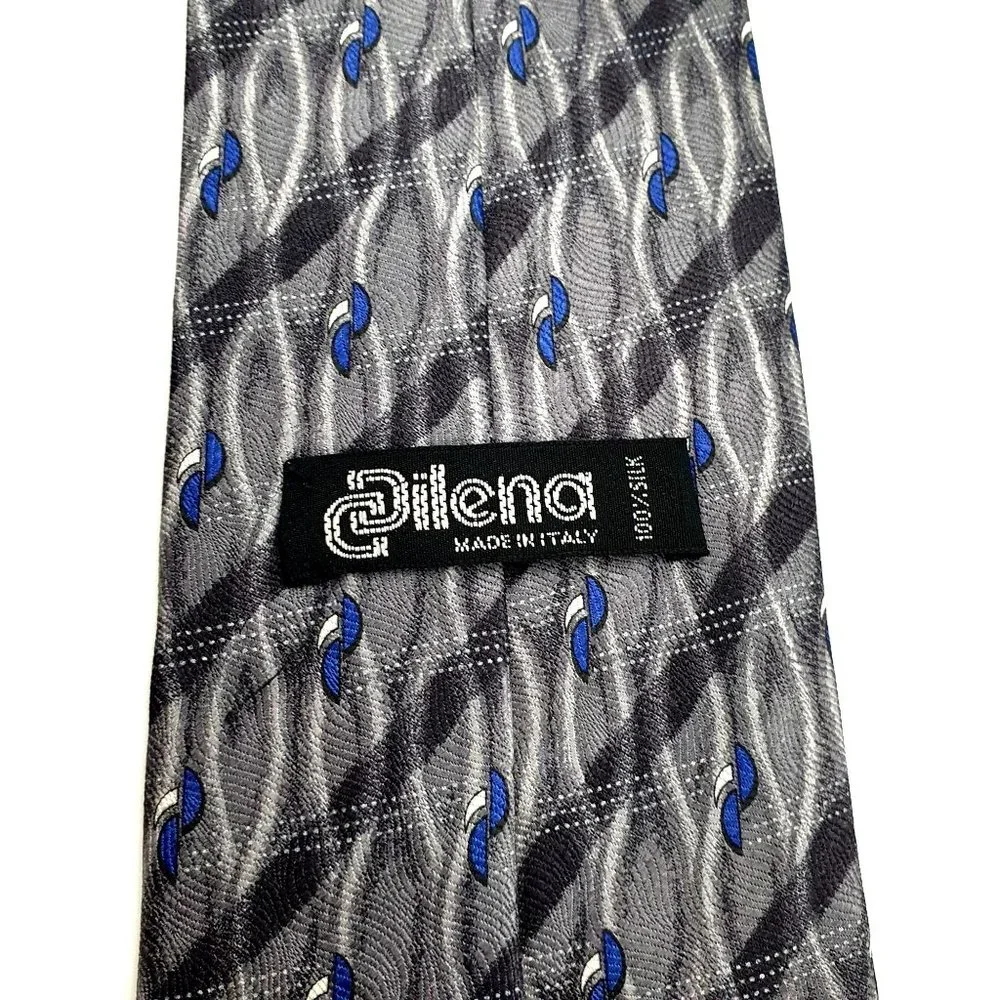 Dilena Mens Necktie Silk Designer Italian Accessory Office Work Casual Dad Gift - Picture 5 of 5